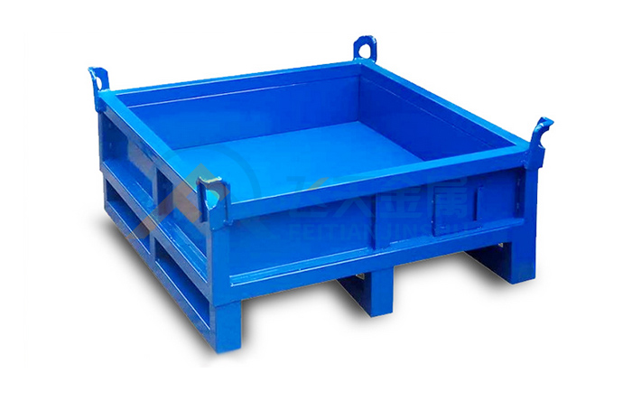 高強度四向車金屬周轉(zhuǎn)箱在自動化倉庫應用